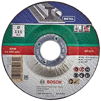 Image de Bosch Accessories 2609256310 Disque à tronçonner moyeu déporté pour Métaux Diamètre 115 mm d&#039;alésage 22/23 Epaisseur 2,5
