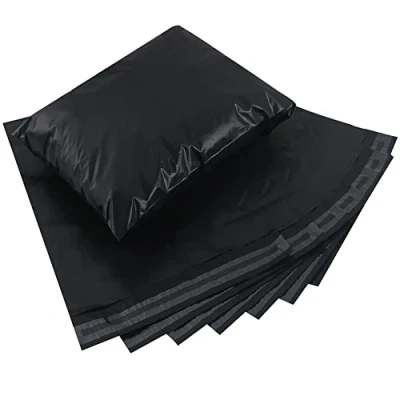Image de huruirui 100x Enveloppe Plastique Expedition 25x35cm/B4 Emballage Colis Vinted Plastiques Auto Adhésive Inviolables et Imperméables Sacs d&#039;expédition Noir