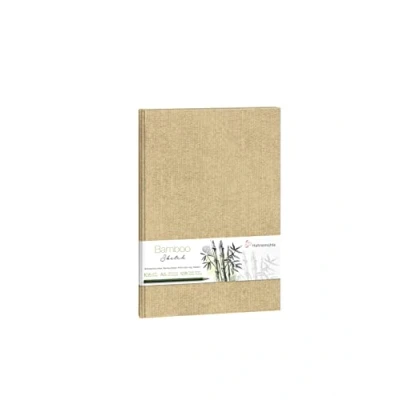 Image de Hahnemühle Carnet de croquis durable en bambou 105 g/m², format A5, 64 feuilles, portrait, blanc naturel