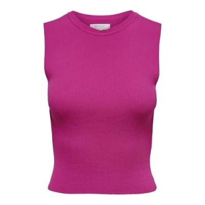 Image de Only Femme Onlmajli S/L KNT Noos Top, Fuschia, S EU