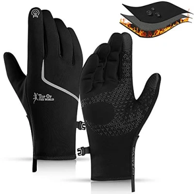 Image de Gants de Cyclisme d&#039;hiver, Chauds pour Hommes et Femmes avec écran Tactile Imperméable à l&#039;eau