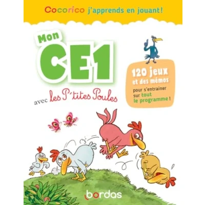 Image de Cocorico J&#039;apprends en jouant ! Mon CE1 avec les P&#039;tites Poules (Broché)