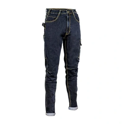 Image de Cofra V495 0 00.Z48 CABRIES Jean 70% Coton 28% Polyester 2% élasthanne 330G M2 Bleu Taille 48