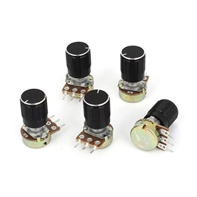 Image de sourcing map 5 Pcs 1K OHM linéaire cône rotatif potentiomètre 1KB B1K Pot