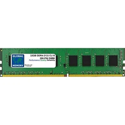 Image de 32Go DDR4 2133MHz PC4 17000 288 PIN DIMM MÉMOIRE RAM POUR ORDINATEURS DE BUREAU/CARTES MERES