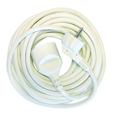 Image de CHACON Rallonge électrique 1,5 m HO5VVF 3x1,5 mm2 blanc