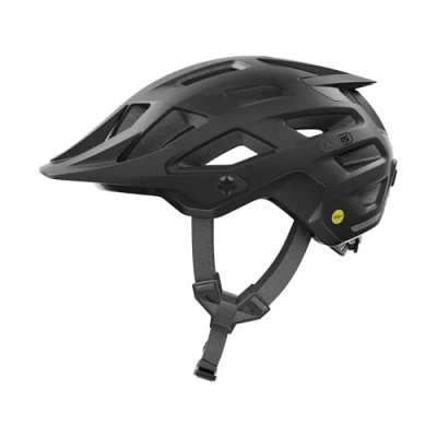 Image de ABUS MTB Helm Moventor 2.0 MIPS Casque de vélo avec protection contre les chocs pour l&#039;utilisation tout terrain All Mountain, unisexe Noir Mat, M