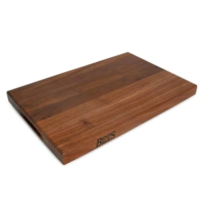 Image de Boos Block Planche a Decouper Noyer Billot De Boucher Professionnelle en Bois Apero Massif 46 x 31 4 cm