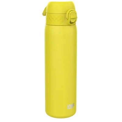Image de Ion8 Gourde Isotherme Inox, 500ml, Anti Fuite, Facile à Ouvrir, Verrouillage Sécurisé, Lavable au Lave Vaisselle, Poignée de Transport, S&#039;adapte aux Porte gobelets, Acier Inoxydable, Jaune