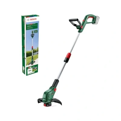 Image de Bosch sans fil coupe bordures UniversalGrassCut 18V 26 500 (pour la tonte de l&#039;herbe et taille des ; temps charge : 65 min diamètre cm système batterie)