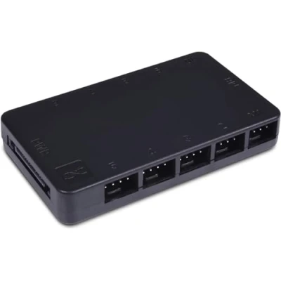 Image de Alphacool Core 10x 4 Pin PWM Splitter noir Neuf
