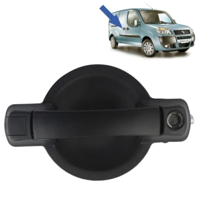 Image de STARKIT PERFORMANCE Poignée de porte latérale extérieure compatible pour Fiat Doblo (2000 2010) coulissante droite (côté passager)