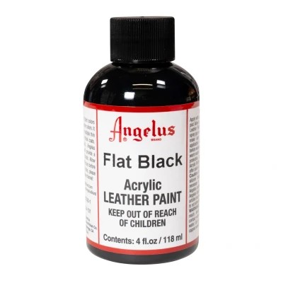 Image de Peinture pour cuir Angelus noir mat