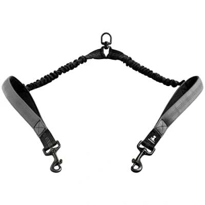 Image de SparklyPets Laisse Mains Libres pour Chiens de Taille Moyenne et Grande Harnais Professionnel avec Coutures réfléchissantes l&#039;entraînement, la Marche, Le Jogging Course à Pied Votre