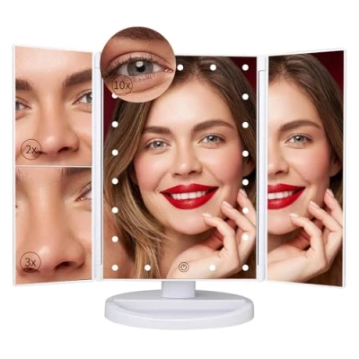 Image de SINZUX Miroir de maquillage avec 22 lumières LED, écran tactile, SK1706 1