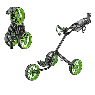 Image de Caddytek 15.3 V2 Vert Chariot de Golf Luxe à Quatre Volets, CaddyLite 15,3 Version 2 Unisexe, Taille Unique