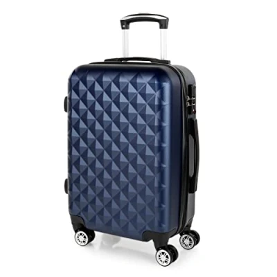 Image de ITACA Valise Cabine 55x40x20, Cabine, À roulettes, Roulette, Rigide, Résistant, Légère 771750, Bleu