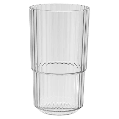 Image de APS Gobelet Linea Verre Tritan en plastique de qualité supérieure 0,5 l Sans BPA Empilable, incassable Réutilisable et lavable au lave vaisselle 500 ml Transparent