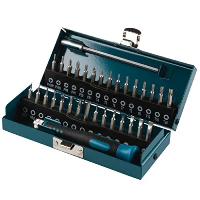 Image de wolfcraft 1389000 Coffret d&#039;embouts de vissage, 32 pièces pour vissage précision, Tournevis et rallonge inclus Vert 28 mm