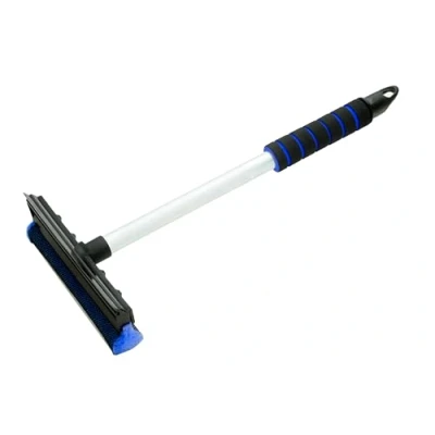 Image de ToM PaR Raclette avec éponge Essuie Glace à Vitres Lame en Caoutchouc pour Un Nettoyage sans Traces de Voiture, fenêtres et miroirs Poignée Douce Longueur: 43 cm Bleu