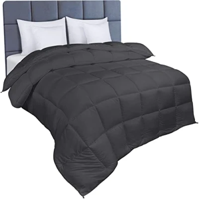 Image de Utopia Bedding Warm Duvet, Couette Douce et Confortable avec Rembourrage en Polyester (Gris, 220 x 230 cm)