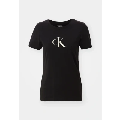Image de Calvin Klein Jeans Gradient SLIM TEE Tshirt imprimé, Femme, Taille: XL, Black