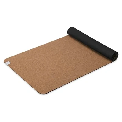 Image de Gaiam Tapis de yoga en liège avec dos caoutchouc non toxique, naturel durable résistant aux germes et odeurs Idéal pour le chaud, les pilates (68 x 61 5 mm d&#039;épaisseur)