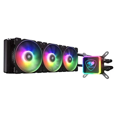 Image de COUGAR Gaming AQUA ARGB Processeur Refroidisseur de liquide tout en un 12 cm Noir Neuf