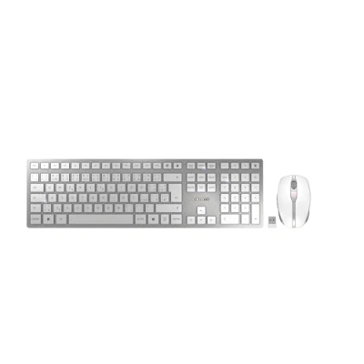 Image de CHERRY JD 9100CS 1 SANS FIL, RADIO KIT SOURIS + CLAVIER TCHÈQUE BLANC