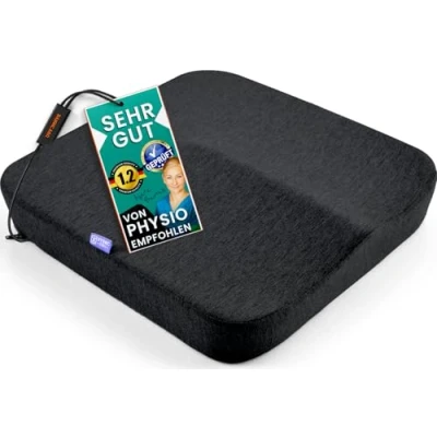 Image de DYNMC you Coussin Assise Ergonomique à Mémoire de Forme, Chaise Carré, Coussins Chaises Carrés, Garantit Stabilité et Maintien, pour Siège Bureau, Fauteuil Roulant Housse Lavable