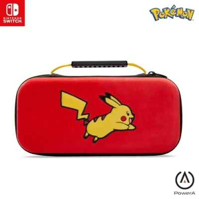 Image de Boîtier de protection PowerA pour Nintendo Switch (modèle OLED) Saut Pikachu, Coque protection, Sac jeu, console, Accessoires, Rangement, Sous licence officielle