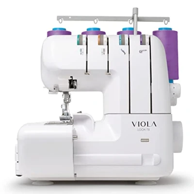 Image de VIOLA LOOK T8 Surjeteuse avec Différentiel, Enfilage Simplifié, Machine à Coudre Overlock Facile Utiliser 2/3/4 Fils, Lumière LED, Silencieuse
