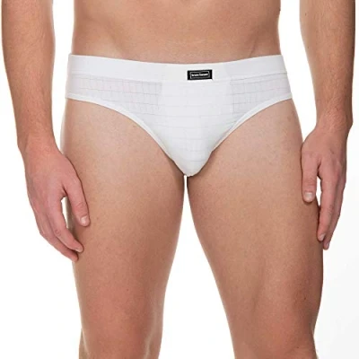 Image de Bruno Banani SLIP Check LINE 2.0 Slip, Homme, Taille: XL, Weiß