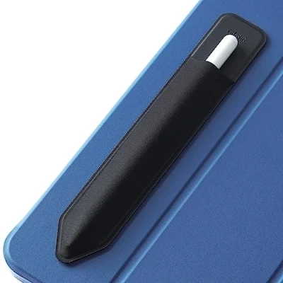 Image de ESR Porte Crayon Compatible avec Apple Pencil Pro, (USB C), 2ème/1ère Generation, Poche élastique Stylets Protégés et Sûrs Pochette Adhésive Attachée à l&#039;étui pour Stylets, Noir