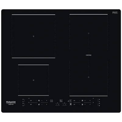 Image de Hotpoint HB 4860B NE Plaque Noir Intégré (placement) 59 cm avec zone à induction 4 zone(s)