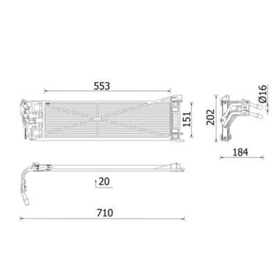 Image de MAHLE ORIGINAL CLC 306 000P Radiateur d&#039;huile de boite vitesse automatique