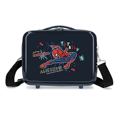 Image de Marvel Spiderman Trousse de Toilette Adaptable Totally awesome avec Bandoulière Bleue 29x21x15 cms ABS Rigide 9.14L 0.6 kgs