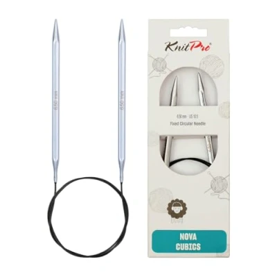 Image de KnitPro KP12242 Cubique de Nova Aiguille Circulaire Fixe Bois Multicolore 22 x 0,4 11,2 cm
