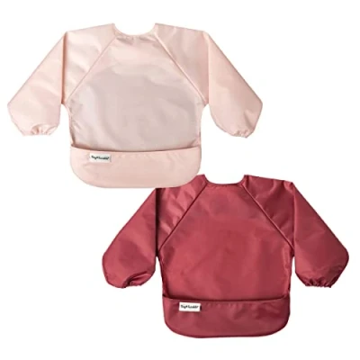 Image de Tiny Twinkle Baby Lätzchenschürze, wasserdicht, langärmlig, mit Tasche, wiederverschließbar, für die Reise, 2 4 Jahre 2er Pack