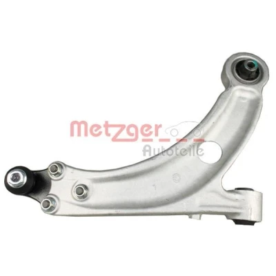 Image de METZGER 58113301 Bras de suspension avec support en caoutchouc, rotule Essieu avant gauche barre oscillant transversal Aluminium