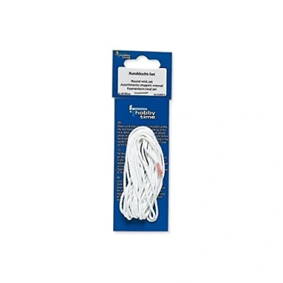 Image de Glorex 6 8621 2 Mèche pour Bougie Taille 09, 3 m, Blanc, 9