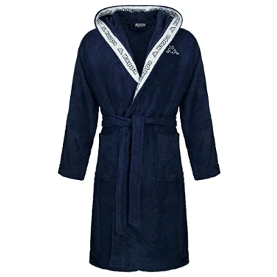 Image de Kappa Peignoir unisexe à capuche 100 % coton Taille S 4XL, bleu,