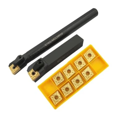 Image de Porte outil de tournage en carbure indexable Excircle MCLNR1616H12 + barre d&#039;alésage interne tour métal S16Q MCLNR12 inserts indexables CNMG431 (CNMG120404).