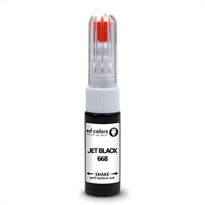 Image de SD COLORS Kit de retouche peinture Noir jais 668 compatible avec BMW 20 ML Code couleur