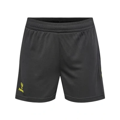 Image de Hummel Hmlactive PL Short de sport, Femme, Taille: 38, Obsidian sulphur spring