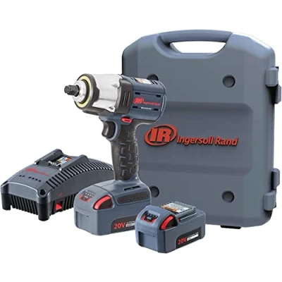 Image de Ingersoll Rand Kit Clé à Chocs W5153 K22B EU, sans Fil 3/4&quot; 20V, 2 Batteries Li Ion BL2022 5,0 Ah et Chargeur dans 1 Coffret de Transport