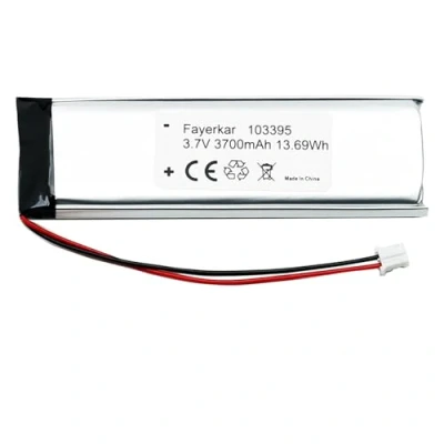 Image de Fayerkar batterie Lipo 3,7 V 3700 mAh 103395 rechargeable Li polymère avec connecteur JST. Assurez vous que la polarité de l&#039;appareil correspond à avant d&#039;acheter