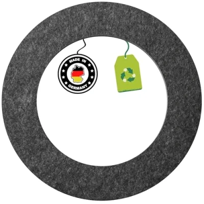 Image de Karella Ultimo Cible de fléchettes Surround, fabriquée en Allemagne, catchring fibres recyclées, pour toutes les cibles, robuste, protection murale optimale, grise