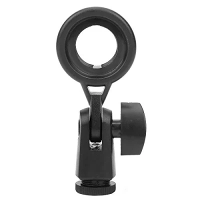 Image de support de microphone portable, micro pour microphone, réglage à 180 , facile installer et démonter, clip universel, avec vis 5/8 3/8