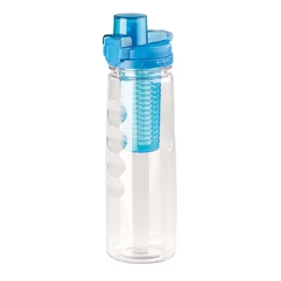 Image de Gourde 800 ml avec conteneur pour herbes et fruits coloris bleu [Rosenstein &amp; Söhne]